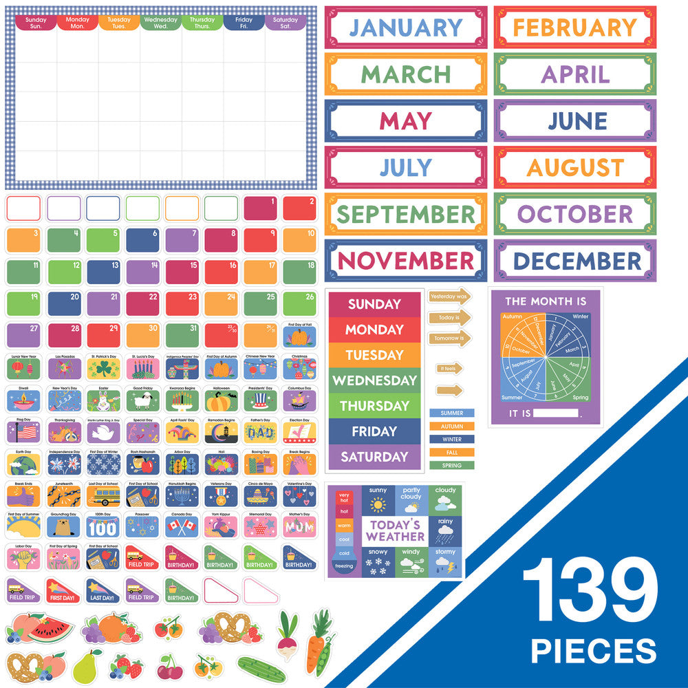 Farmers Market Calendar Bulletin Board Set