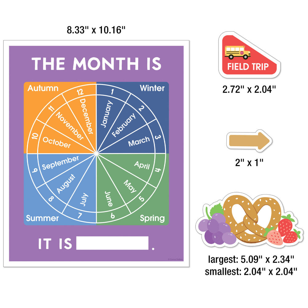 Farmers Market Calendar Bulletin Board Set