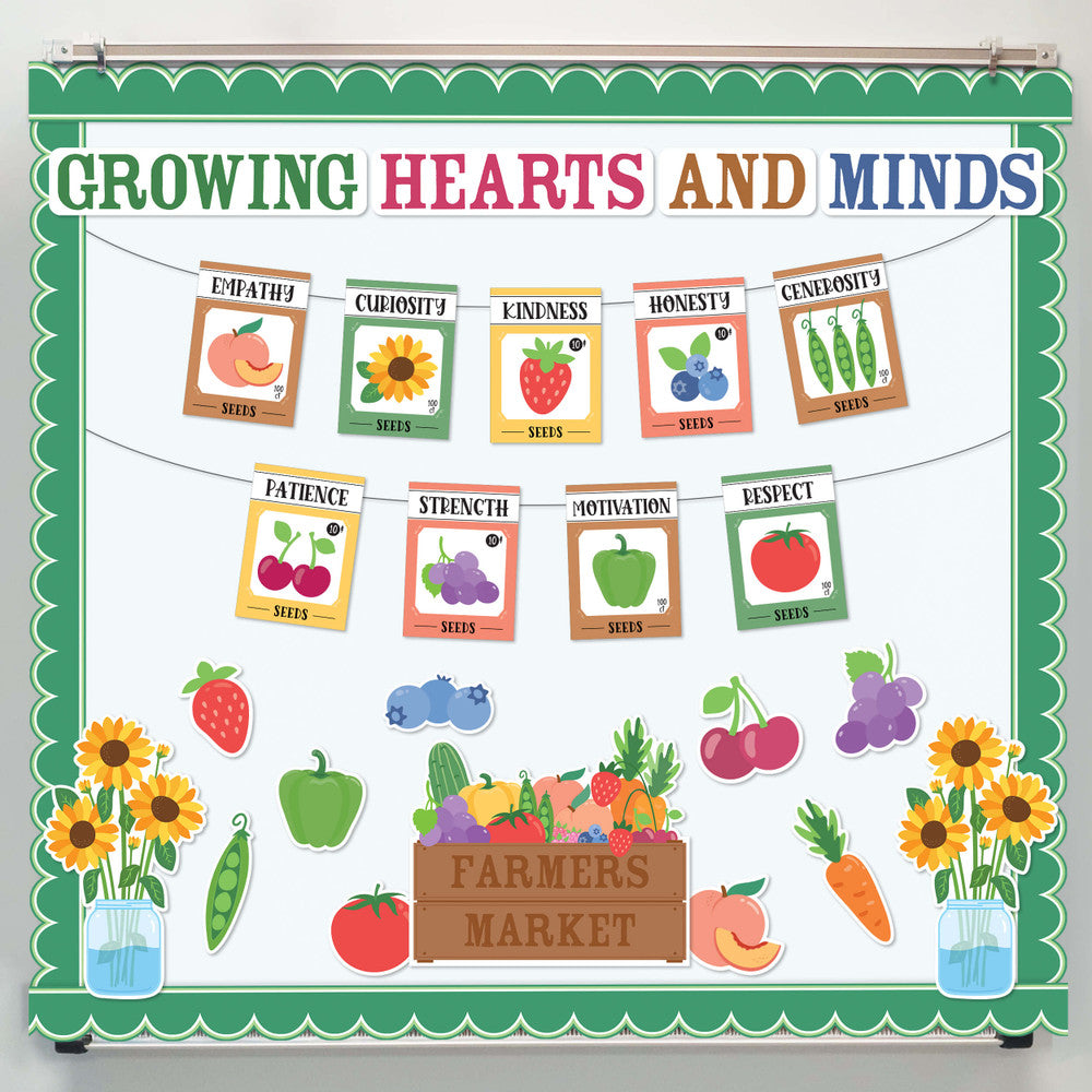 Growing Hearts Growing Minds Bulletin Board Set