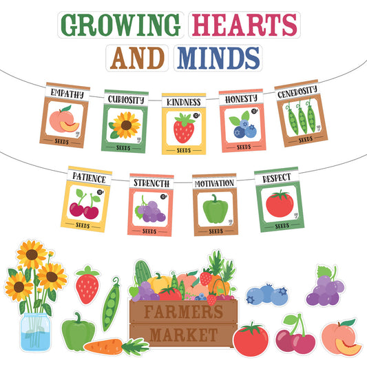 Growing Hearts Growing Minds Bulletin Board Set