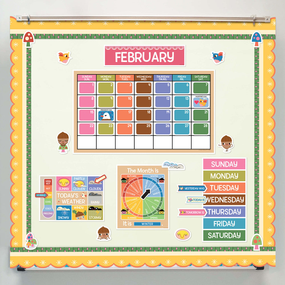 Fairy Tale Forest Calendar Bulletin Board Set