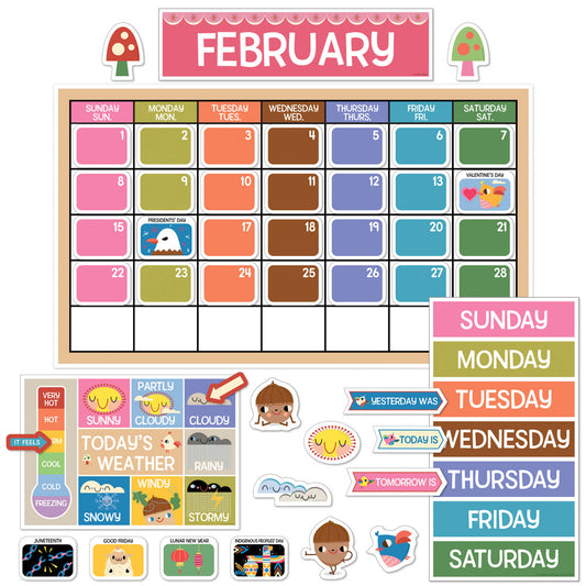 Fairy Tale Forest Calendar Bulletin Board Set