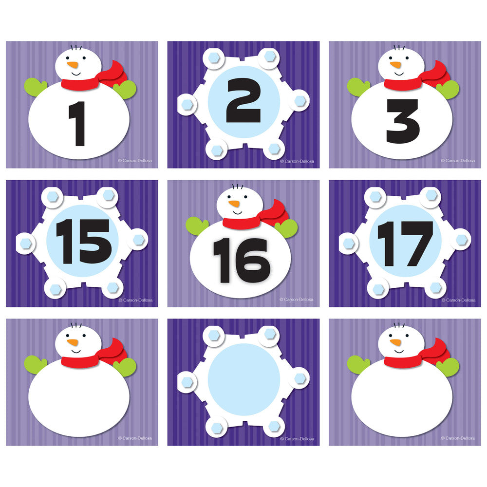 Snowflake/Snowman Two-Sided Calendar Cover-Ups [CD112558]