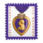 USPS Forever Stamps Sheet - Purple Hearts (2019)