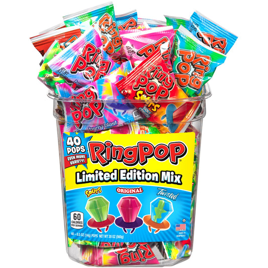 Ring Pops Variety Box, 40 ct.
