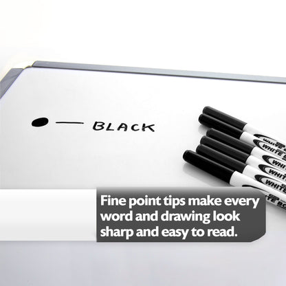 Black Fine Tip Dry-Erase Markers (12/Box)