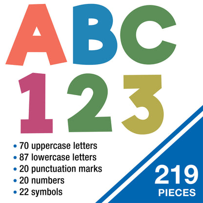 4in Woodland Brights Combo Pack Bulletin Board Letters