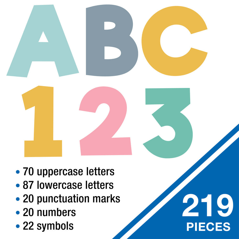 4in Boho Combo Pack Bulletin Board Letters