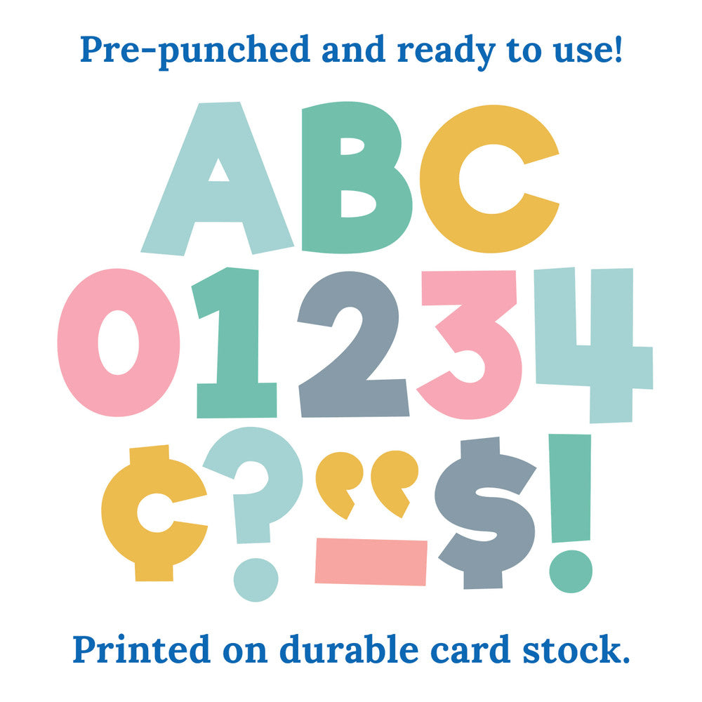 4in Boho Combo Pack Bulletin Board Letters