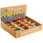 Wooden Pull Back Race Car 8-Unit Display