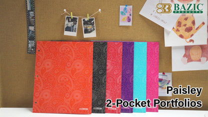 Paisley 2-Pocket Portfolios