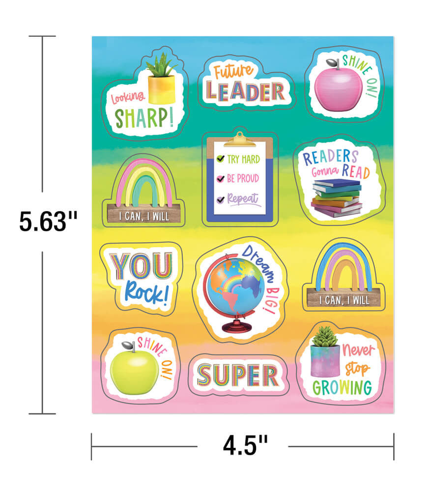 Creatively Inspired Motivational Shape Stickers