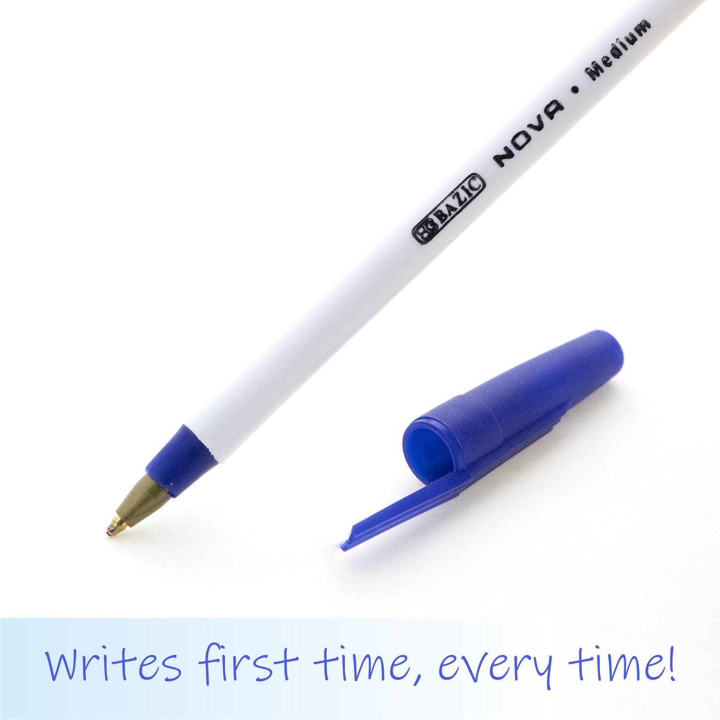 Nova Blue Color Stick Pen (12/Box)