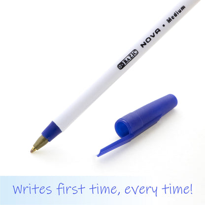 Nova Blue Color Stick Pen (12/Box)