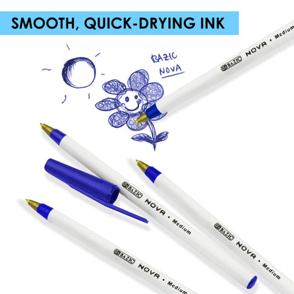 Nova Blue Color Stick Pen (12/Box)