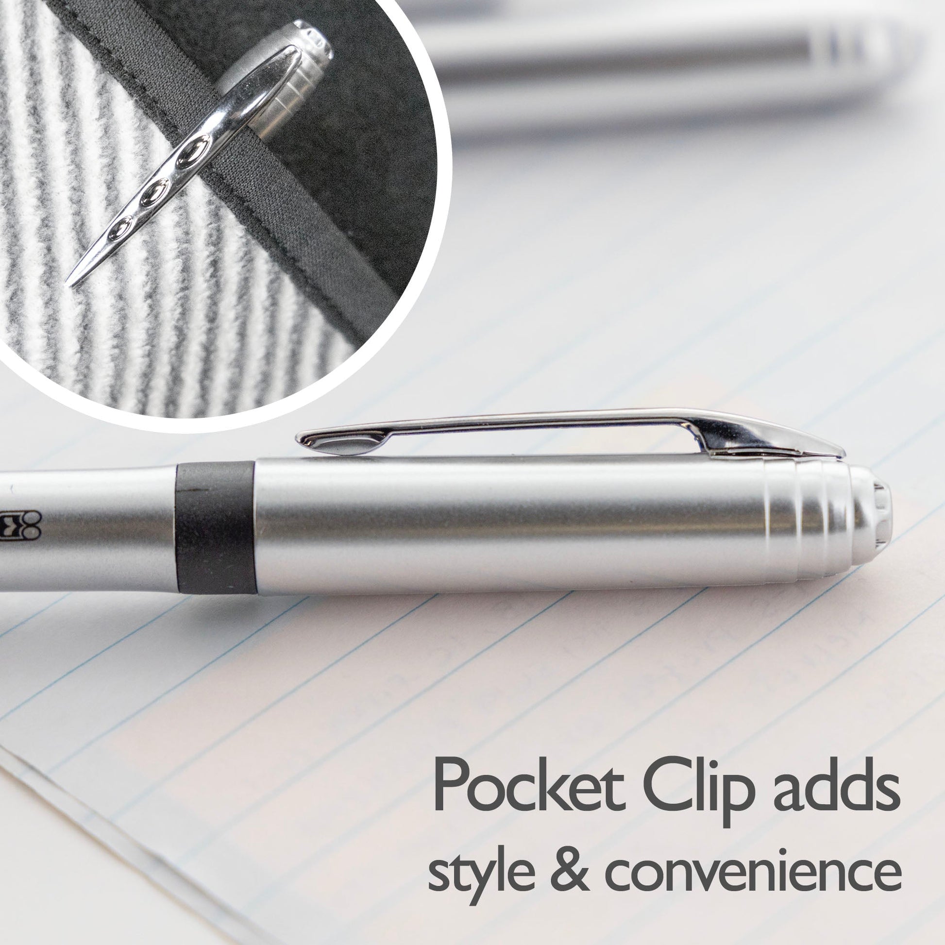 York Asst. Color Rollerball Pen w/ Grip (3/Pack)