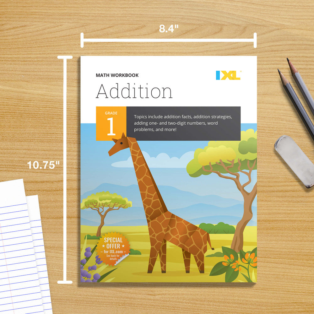 IXL Addition Workbook Grade 1 Paperback