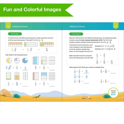 IXL Fractions Workbook Grade 5 Paperback