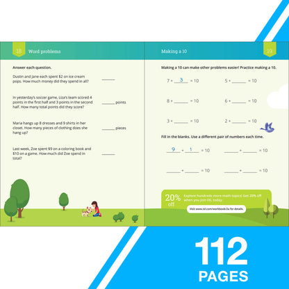 IXL Addition Workbook Grade 2 Paperback