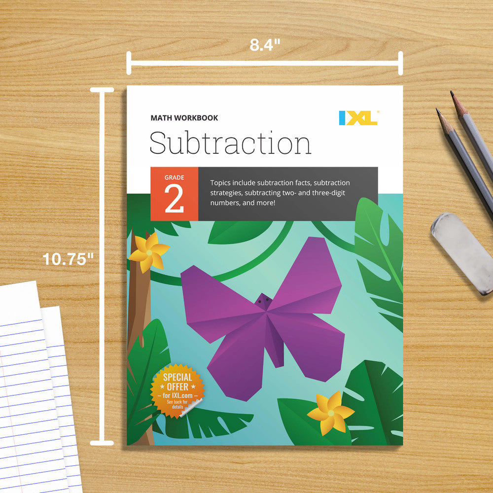 IXL Subtraction Workbook Grade 2 Paperback