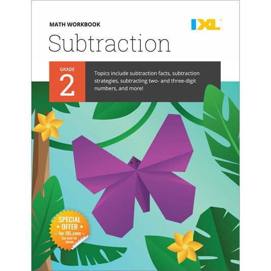 IXL Subtraction Workbook Grade 2 Paperback