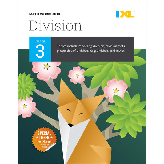 IXL Division Workbook Grade 3 Paperback