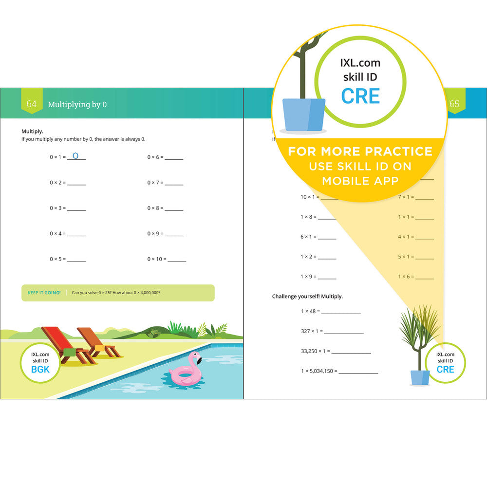 IXL Multiplication Workbook Grade 3 Paperback