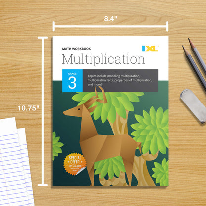 IXL Multiplication Workbook Grade 3 Paperback