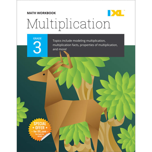 IXL Multiplication Workbook Grade 3 Paperback
