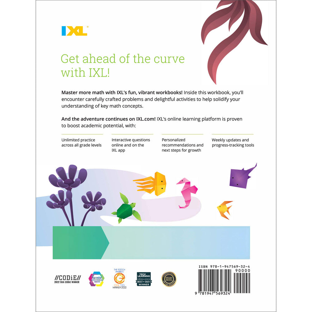 IXL Fractions and Decimals Workbook Grade 4 Paperback