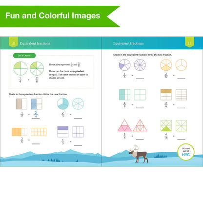 IXL Fractions and Decimals Workbook Grade 4 Paperback