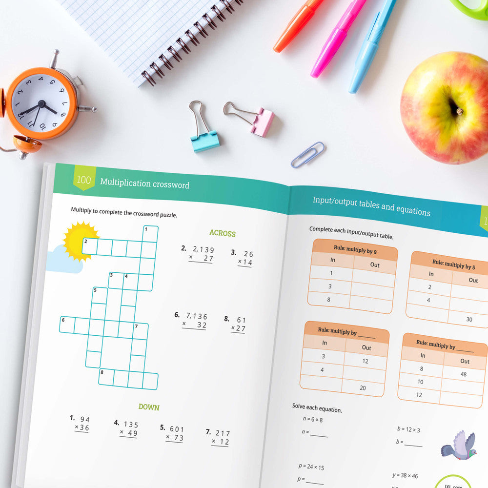 IXL Multiplication Workbook Grade 4 Paperback