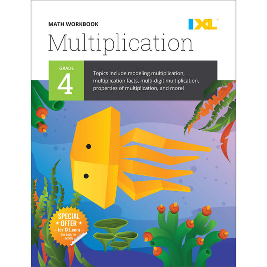 IXL Multiplication Workbook Grade 4 Paperback