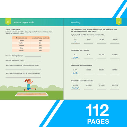 IXL Decimals Workbook Grade 5 Paperback