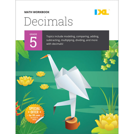 IXL Decimals Workbook Grade 5 Paperback