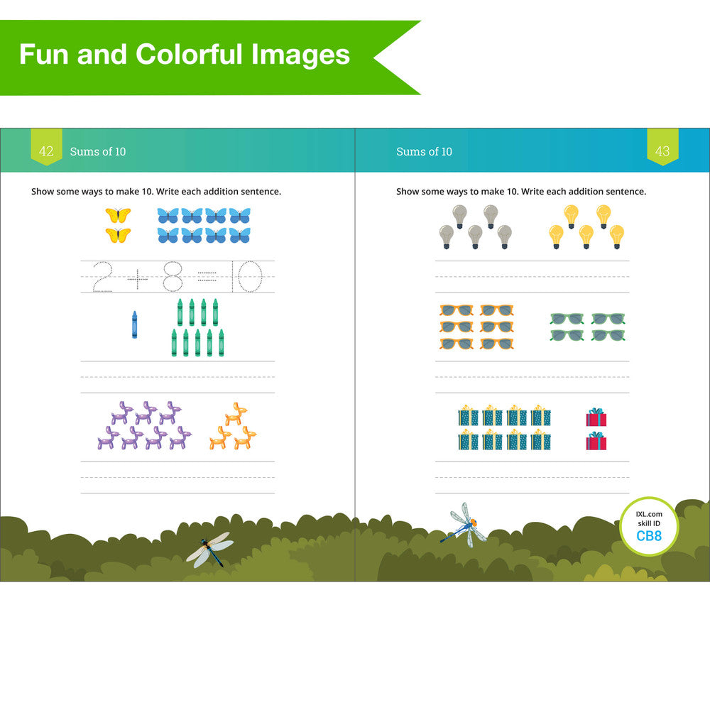 IXL Addition Workbook Grade K Paperback