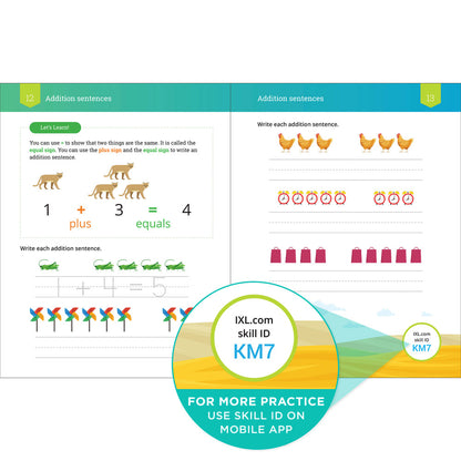 IXL Addition Workbook Grade K Paperback