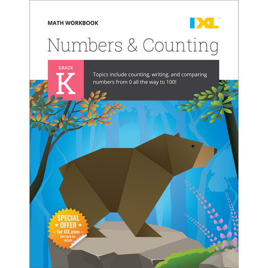 IXL Numbers & Counting Workbook Grade K Paperback