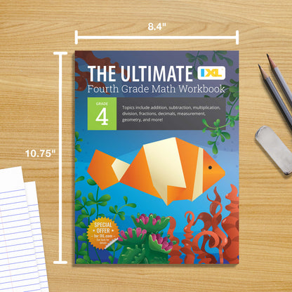 The IXL Ultimate Math Workbook Grade 4 Paperback