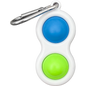 Fidget Popper Keychain - Blue/Green