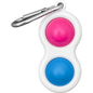 Fidget Popper Keychain - Blue/Pink