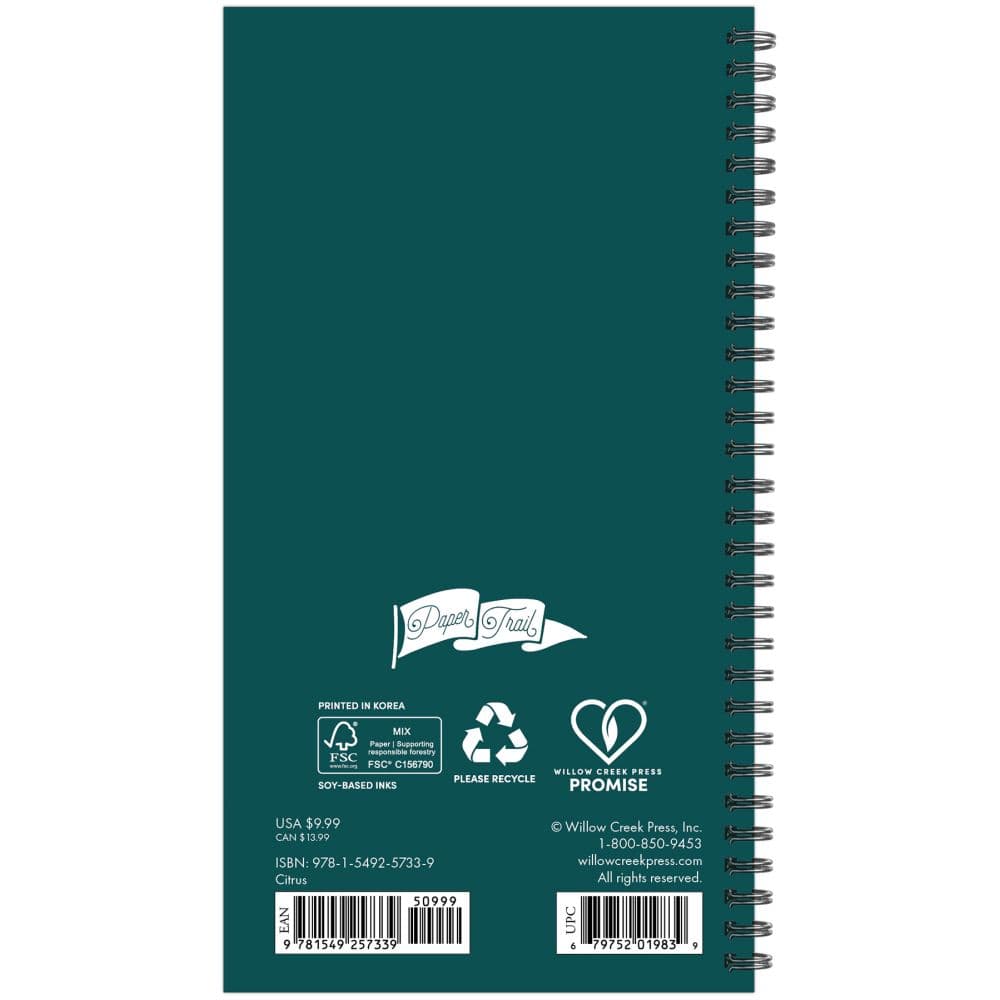 Citrus Grove Spiral 2026 Weekly Planner