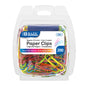Paper Clips, 200 Count, Regular 33 mm, Assorted Colors