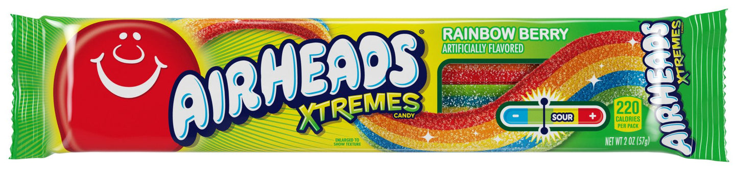 Airheads Xtremes Sweetly Sour Belts, 18 ct.
