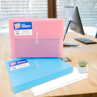 Pastel Edition 7-Pocket A4/Letter Size Poly Expanding File