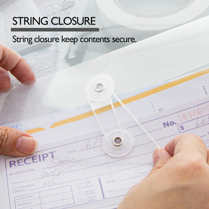 Clear Side Loading A4/Letter Size String Envelope