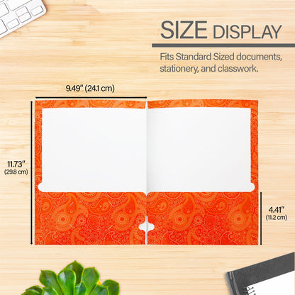Paisley 2-Pocket Portfolios
