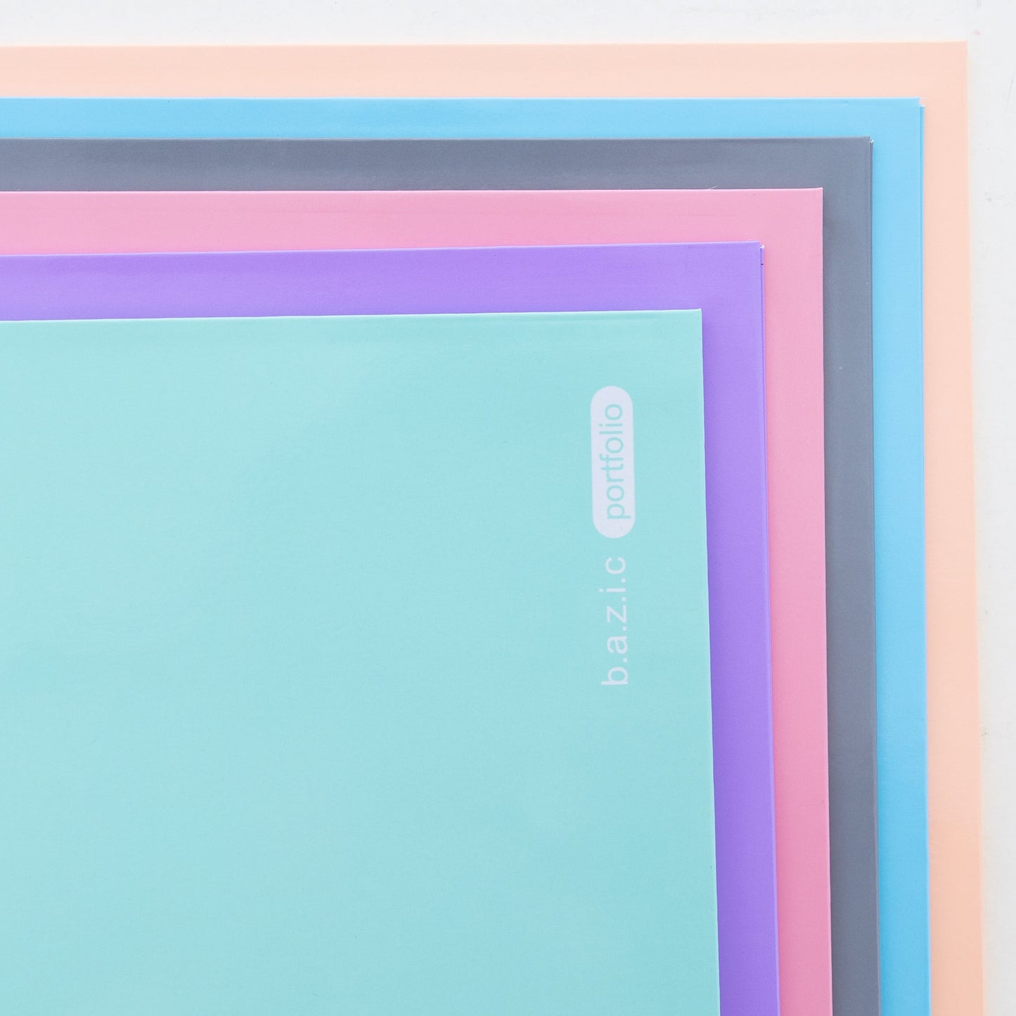 Glossy Laminated Pastel Color 2-Pockets Portfolios