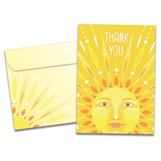 Sun Kindness Thank You Greeting Card [22216]