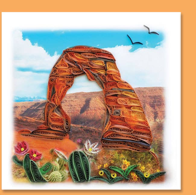 Arch handmade quilling card, everyday card TH-68